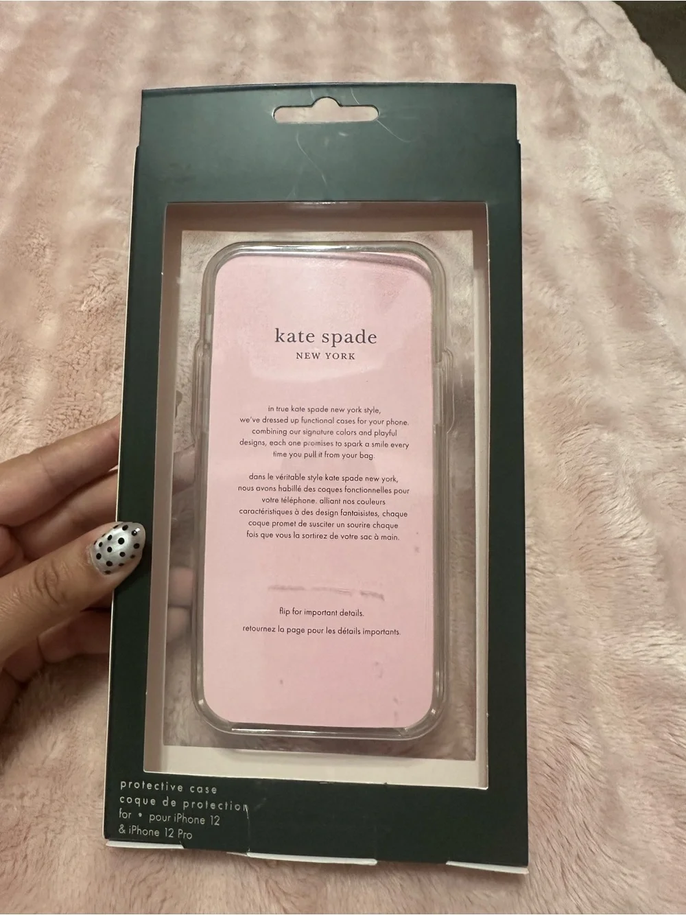 kate spade Floral Gold Accent iPhone Case - Pink & Gold